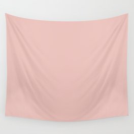 PINK HIBISCUS LIGHT PASTEL SOLID COLOR  Wall Tapestry