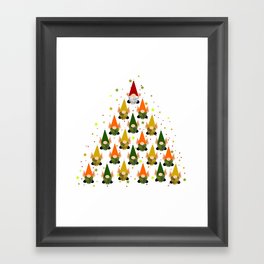 Merry Gnoming Christmas Framed Art Print