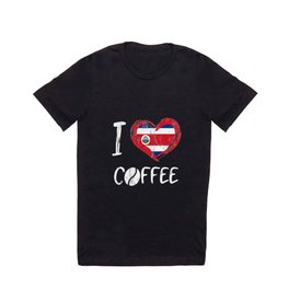 Coffee Lover From Costa Rica Latte Cappuccino T Shirt