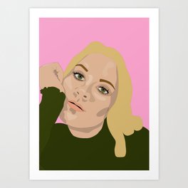 Moody Blonde 1  Art Print