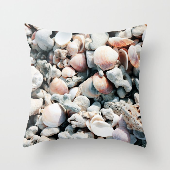 Seashells Throw Pillow