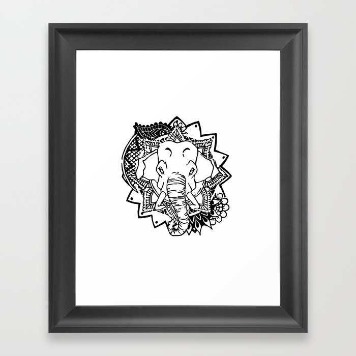 ANIMANDALA HAATHEE Framed Art Print