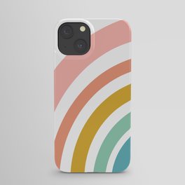 Simple Happy Rainbow Art iPhone Case