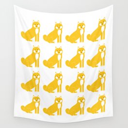 Flock of Shibas Wall Tapestry