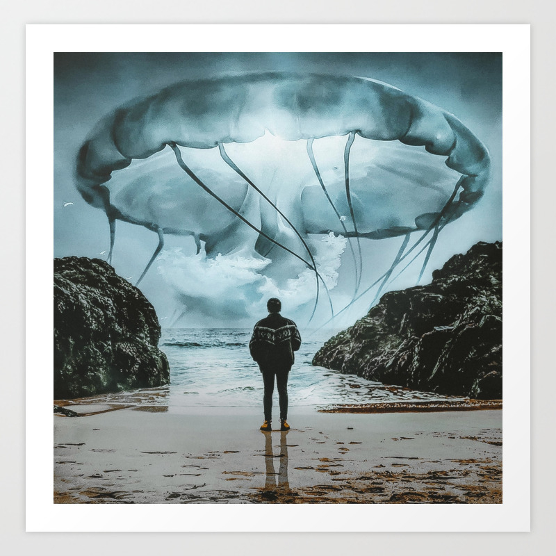 Jellyfish In The Sky By Gen Z Art Print By Gen Z Society6