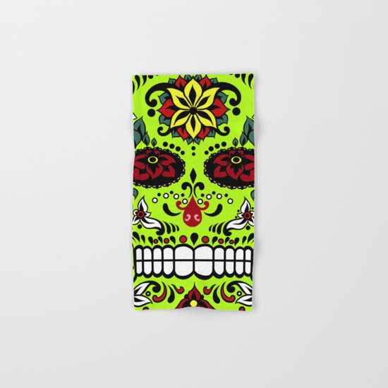 Sugar Skull #7 Hand & Bath Towel