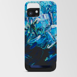 Surreal Ice Blue Abstraction iPhone Card Case