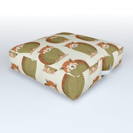 Whimsical Red Panda Outdoor Floor Cushion
