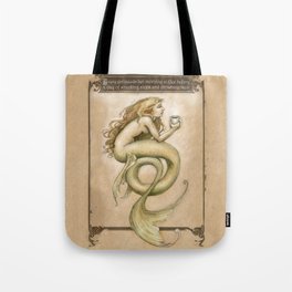 Coffee Mermaid Tote Bag