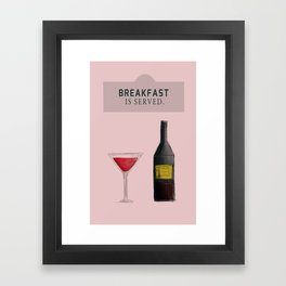 Drink With Me Framed Art Print