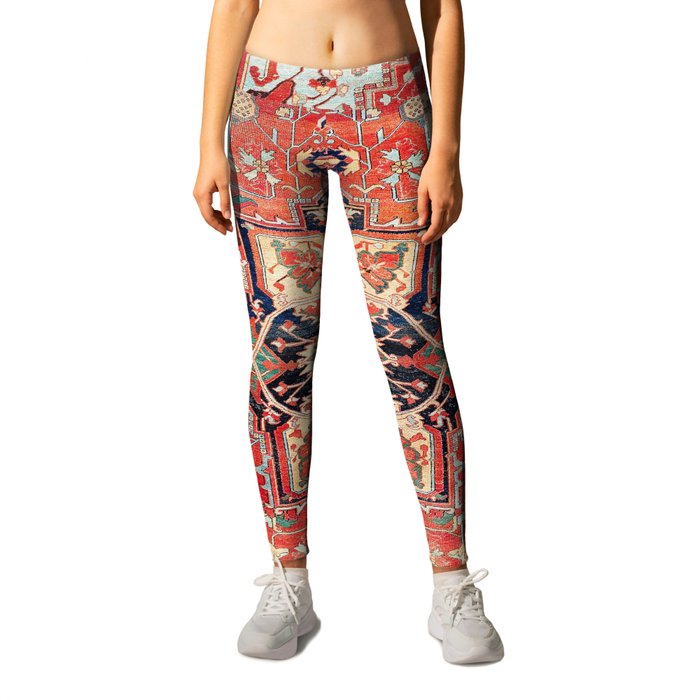 Heriz Azerbaijan Northwest Persian Rug Print Leggings