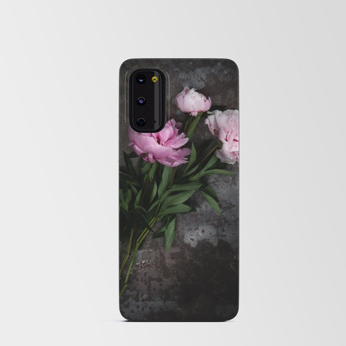 Pink Peony Flowers Android Card Case