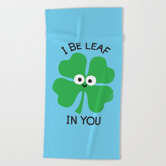 Cloverwhelming Support Beach Towel