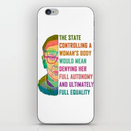 A Woman's Body is Full Equality iPhone Skin