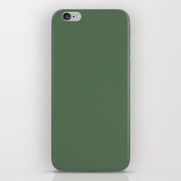 Dark Green Solid Color Pantone Elm Green 18-0121 TCX Shades of Green Hues iPhone Skin