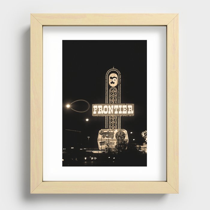Las Vegas 1984 Sepia #12 Recessed Framed Print