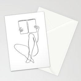 Reading Naked n.2 Stationery Card