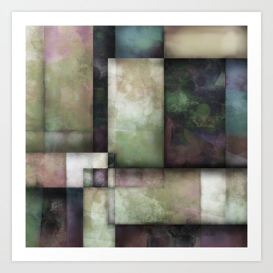 Spring Twilight One abstract art by Ann Powell Art Print