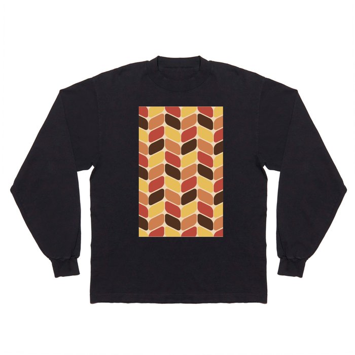 Vintage Diagonal Rectangles Autumn 3 Long Sleeve T Shirt