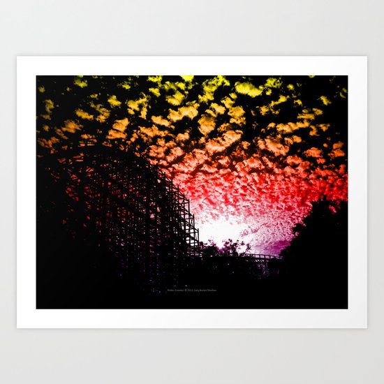 Roller Coaster 007 Art Print