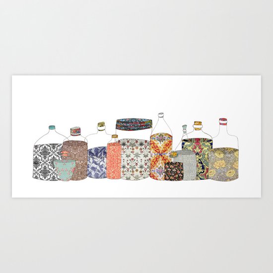 bottled happiness Art Print