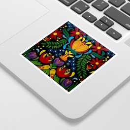 "Mexican Flowers" Sticker