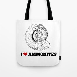 I love fossils red Tote Bag