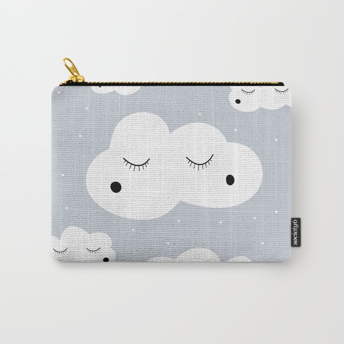 clouds and dots Carry-All Pouch