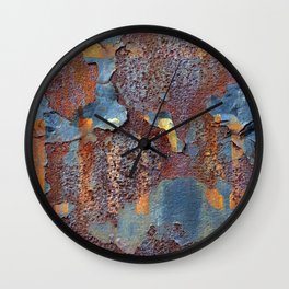 Colors of Rust, ROSTart blue Wall Clock