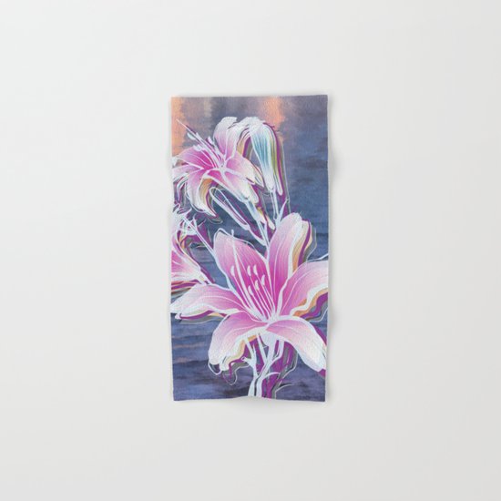 Variation of flowers - Sunset Hand & Bath Towel