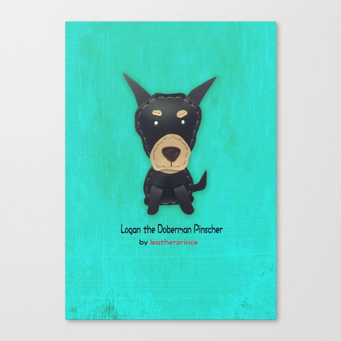 Logan the Doberman Pinscher by leatherprince Canvas Print