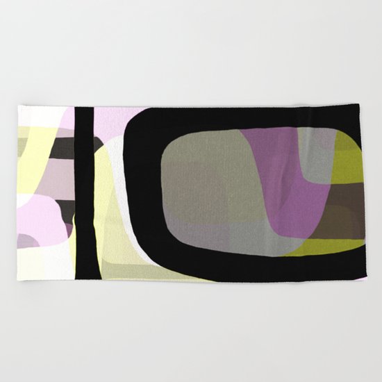 Mid Century Abstract 1 Beach Towel