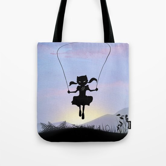 Cat Kid Tote Bag