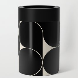 Black mid century drops Can Cooler