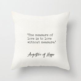 Augustine of Hippo quote A Throw Pillow