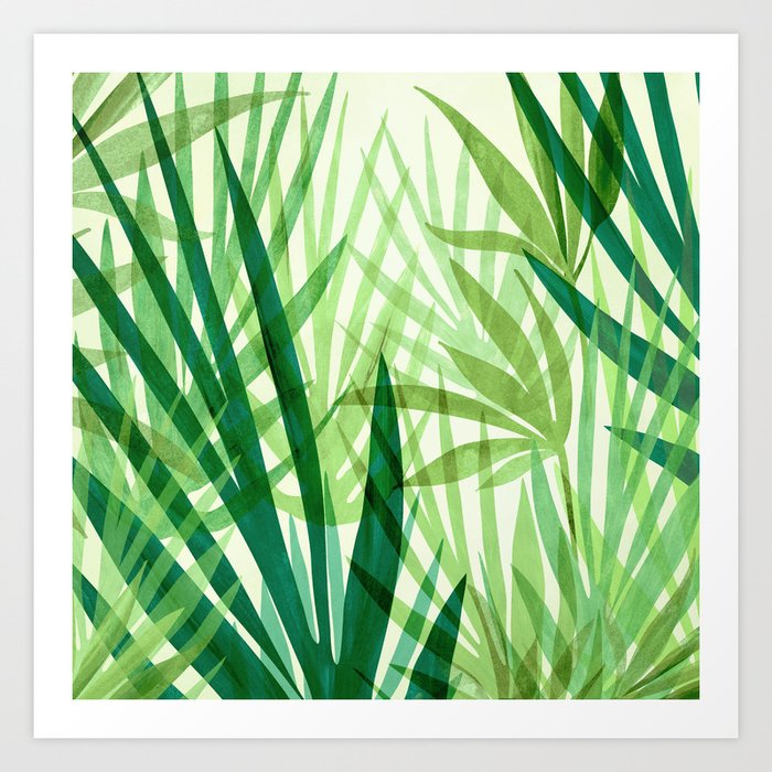 Bali Forest / Abstract Tropical Series Art Print