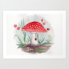 Wild Mushroom Art Print