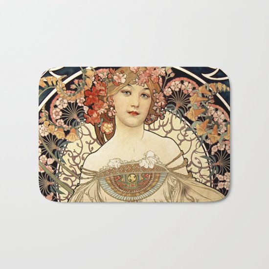 Art Nouveau Bath Mat