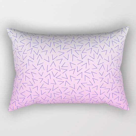 80's Pattern Gradient Rectangular Pillow