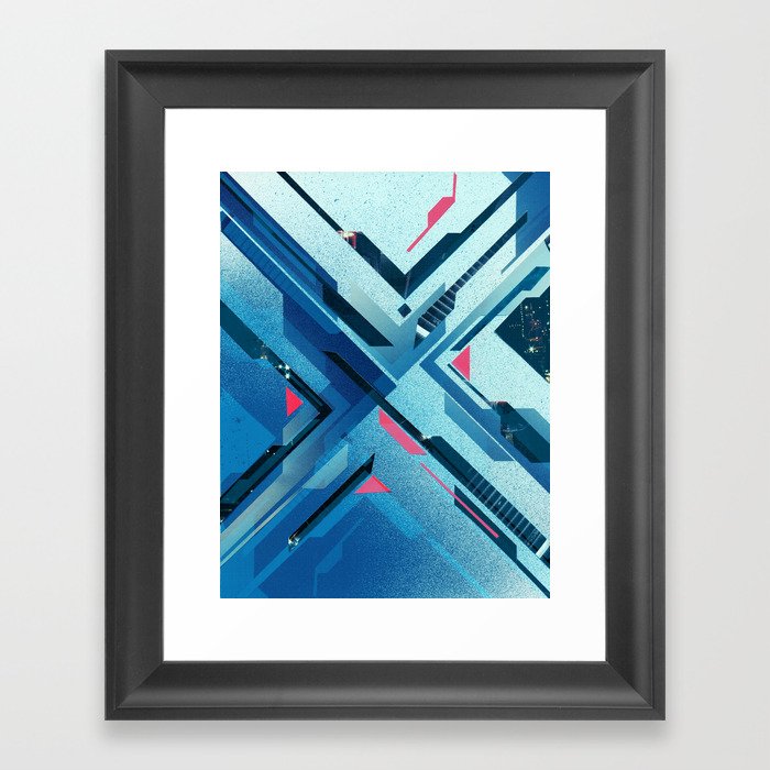 Geometric - Collage Love Framed Art Print