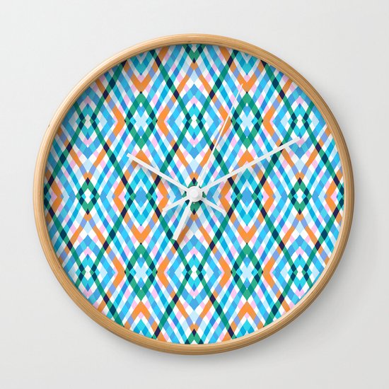 The rustic link based on tenun ikat Wall Clock