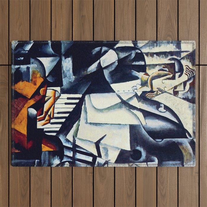 Lyubov Popova "The Pianist" Outdoor Rug