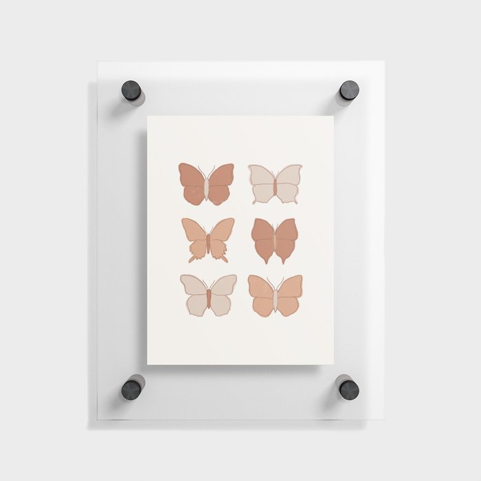 Boho Butterflies Floating Acrylic Print
