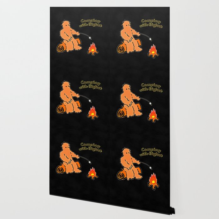 Camping With Bigfoot Wallpaper By Loop12 Society6