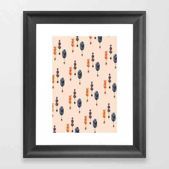 Feather Framed Art Print