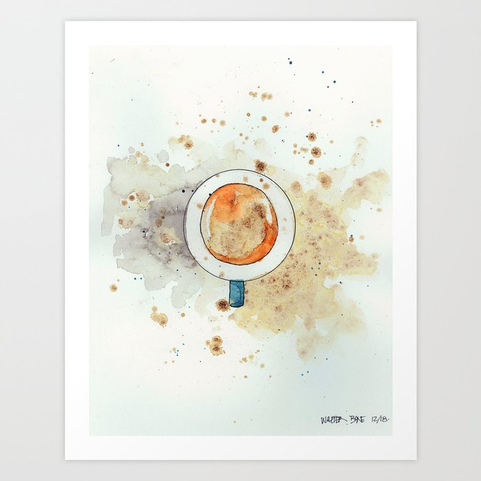 First Cup of the Day Art Print