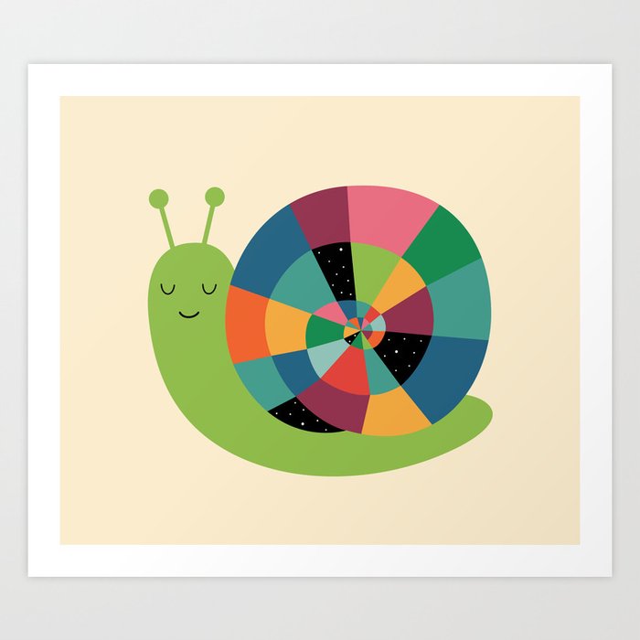 Snail Time Art Print