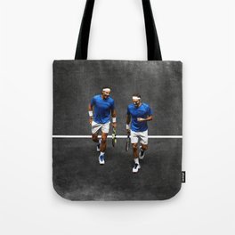 Nadal & Federer Tote Bag