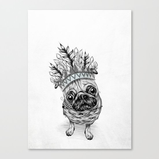 Indian Pug Canvas Print