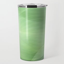 Abstract color block in green art print - movement with hosta leaves - nature photography Travel Mug